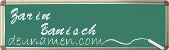 Zarin Banisch Visitenkarte